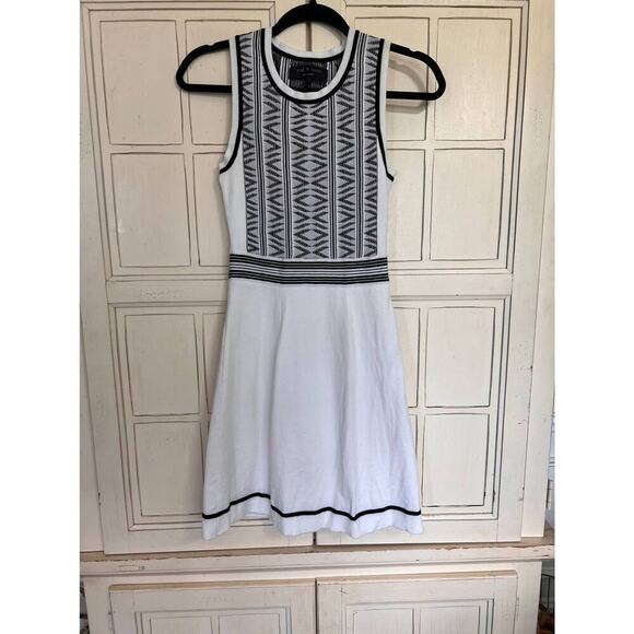 Rag & Bone size XXS Erin dress white with black - Picture 1 of 3
